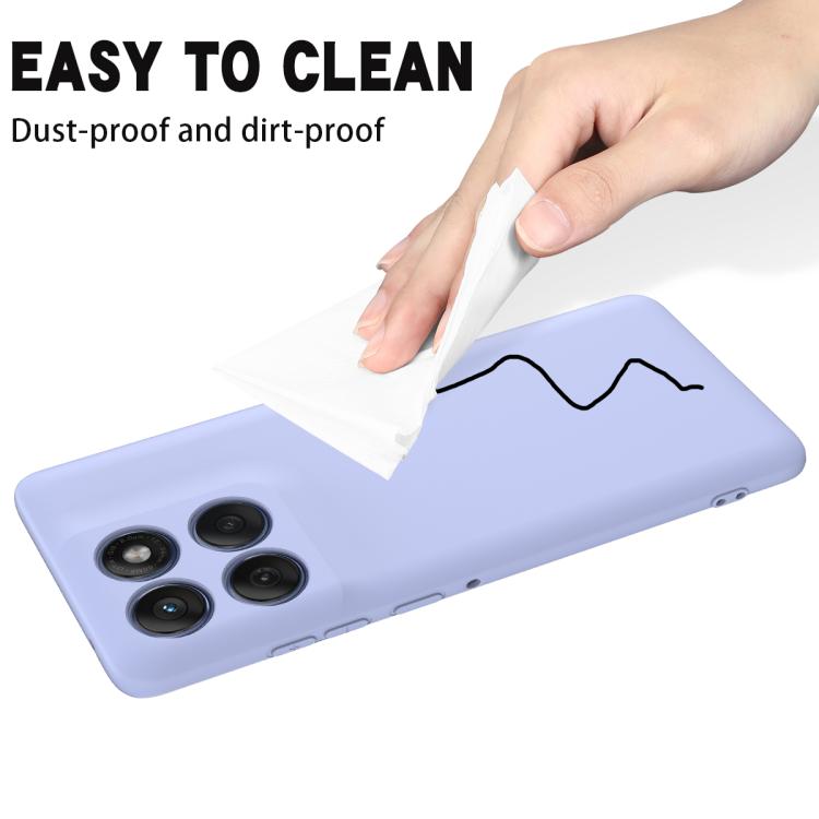 For Motorola Edge 60s Solid Color Liquid Silicone Dropproof Full Coverage Phone Case