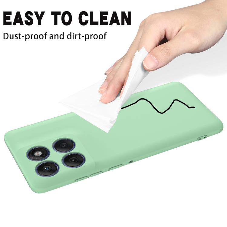 For Motorola Edge 60 Pro Solid Color Liquid Silicone Dropproof Full Coverage Phone Case