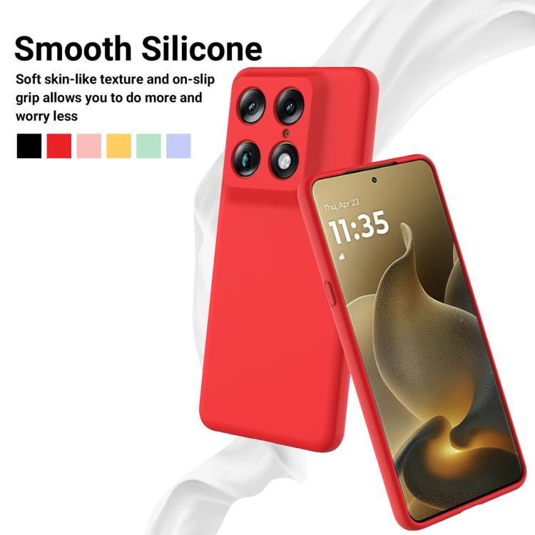 For Motorola Signature / Edge 70 Ultra Solid Color Liquid Silicone Dropproof Full Coverage Phone Case