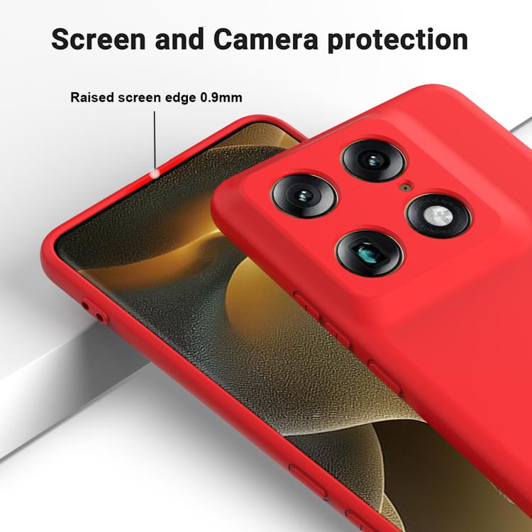 For Motorola Signature / Edge 70 Ultra Solid Color Liquid Silicone Dropproof Full Coverage Phone Case
