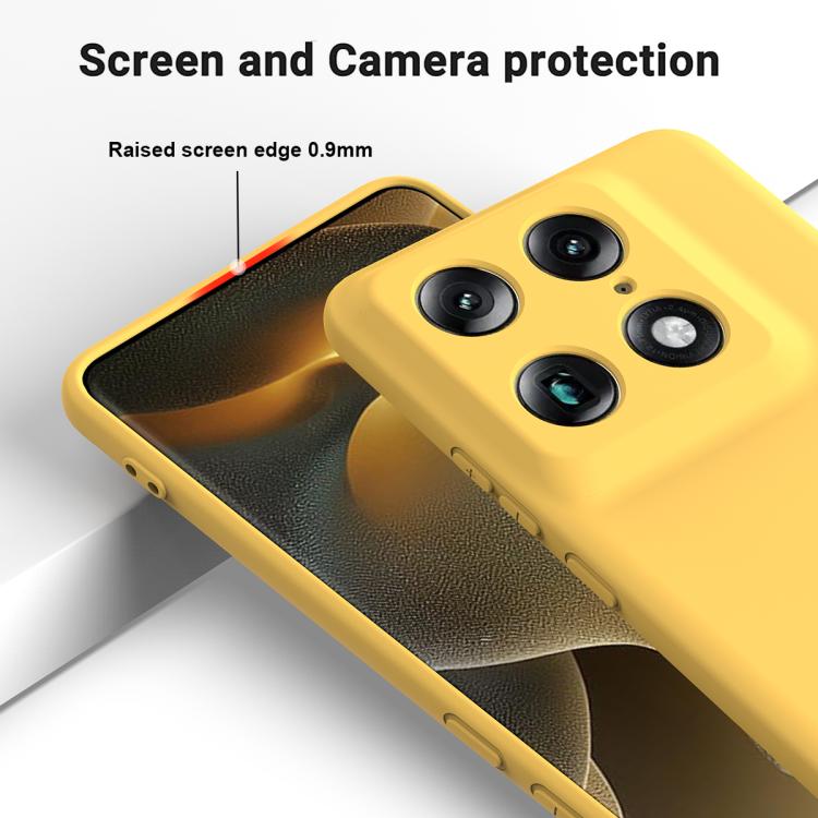 For Motorola Signature / Edge 70 Ultra Solid Color Liquid Silicone Dropproof Full Coverage Phone Case