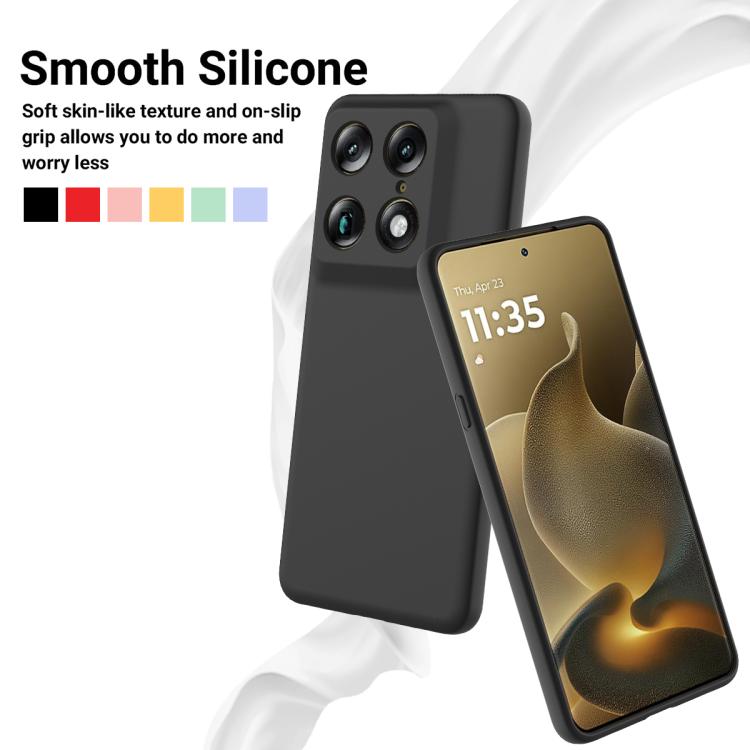 For Motorola Signature / Edge 70 Ultra Solid Color Liquid Silicone Dropproof Full Coverage Phone Case