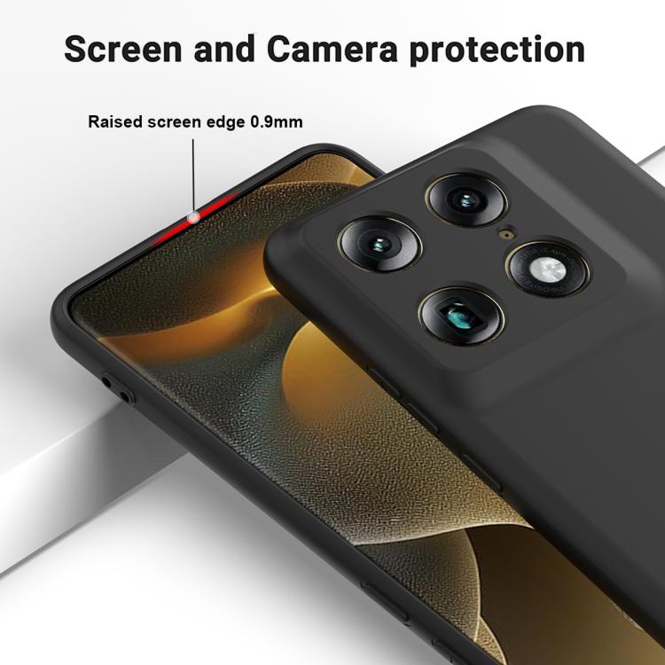 For Motorola Signature / Edge 70 Ultra Solid Color Liquid Silicone Dropproof Full Coverage Phone Case
