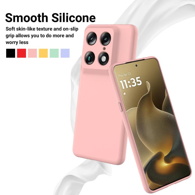 For Motorola Signature / Edge 70 Ultra Solid Color Liquid Silicone Dropproof Full Coverage Phone Case