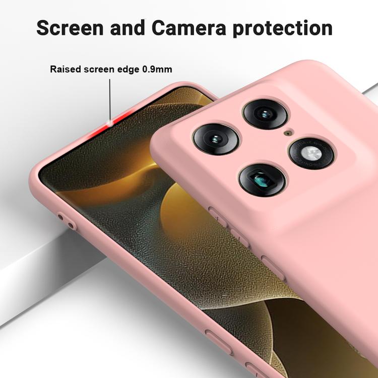 For Motorola Signature / Edge 70 Ultra Solid Color Liquid Silicone Dropproof Full Coverage Phone Case