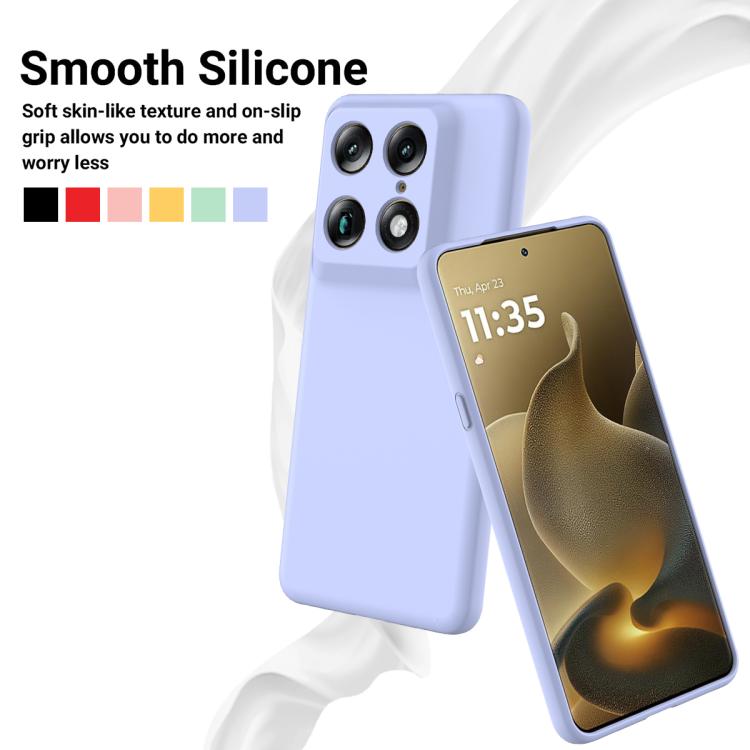 For Motorola Signature / Edge 70 Ultra Solid Color Liquid Silicone Dropproof Full Coverage Phone Case