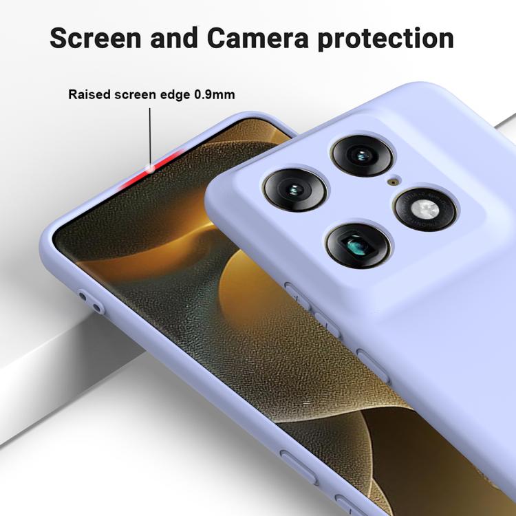 For Motorola Signature / Edge 70 Ultra Solid Color Liquid Silicone Dropproof Full Coverage Phone Case