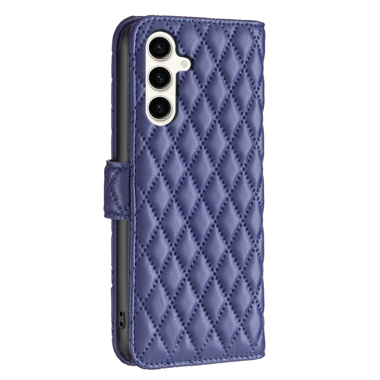 For Samsung Galaxy S24 FE 5G Diamond Lattice Wallet Flip Leather Phone Case