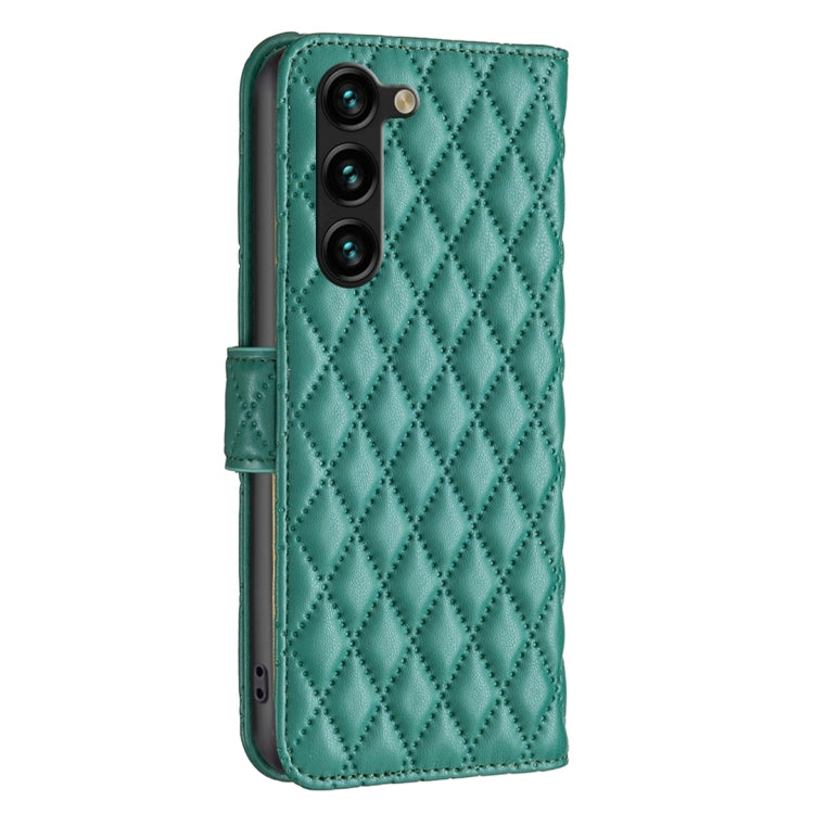 For Samsung Galaxy S25+ 5G Diamond Lattice Wallet Flip Leather Phone Case