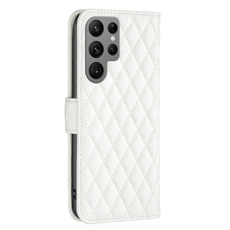 For Samsung Galaxy S25 Ultra 5G Diamond Lattice Wallet Flip Leather Phone Case