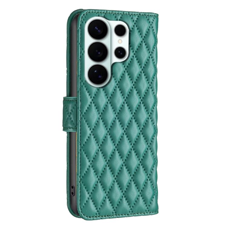 For Samsung Galaxy S26 Ultra 5G Diamond Lattice Wallet Flip Leather Phone Case