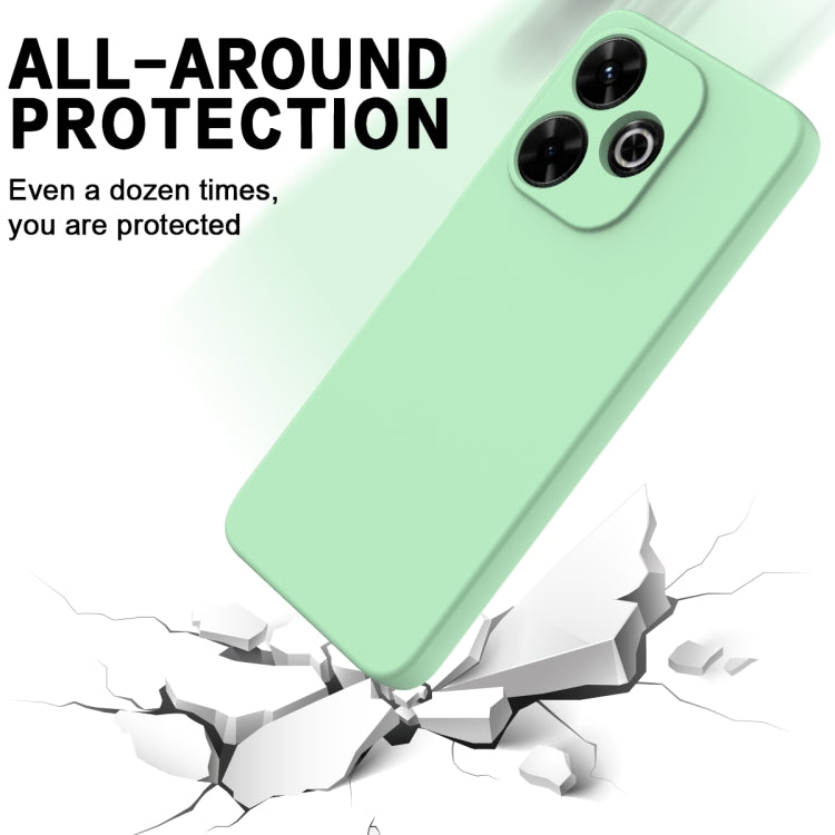 For Xiaomi Poco M6 Plus Solid Color Liquid Silicone Dropproof Full Coverage Phone Case