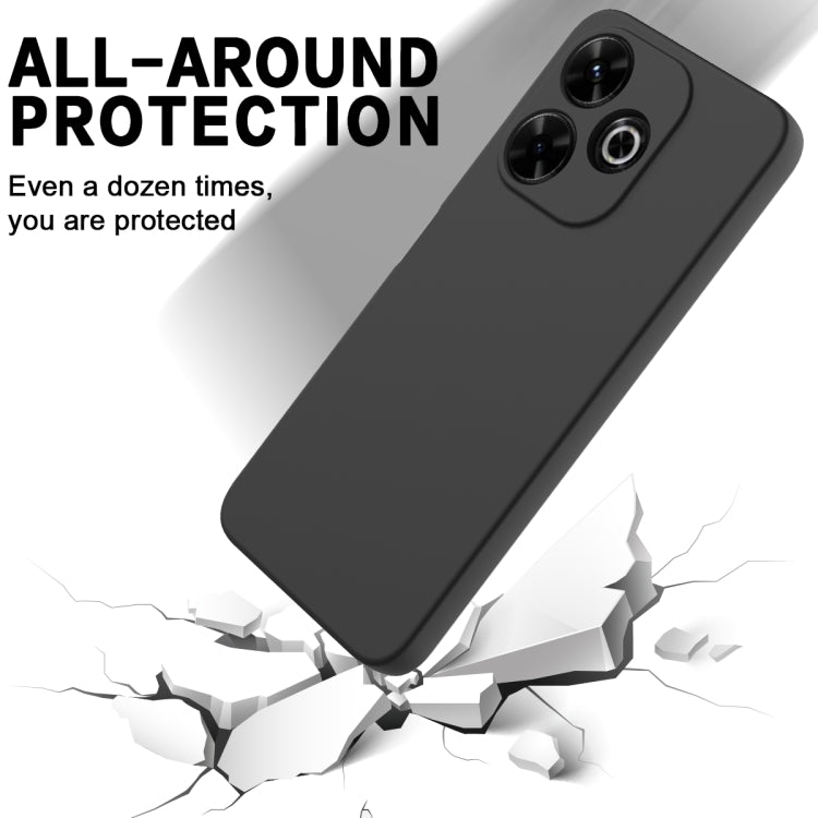 For Xiaomi Poco M6 Plus Solid Color Liquid Silicone Dropproof Full Coverage Phone Case