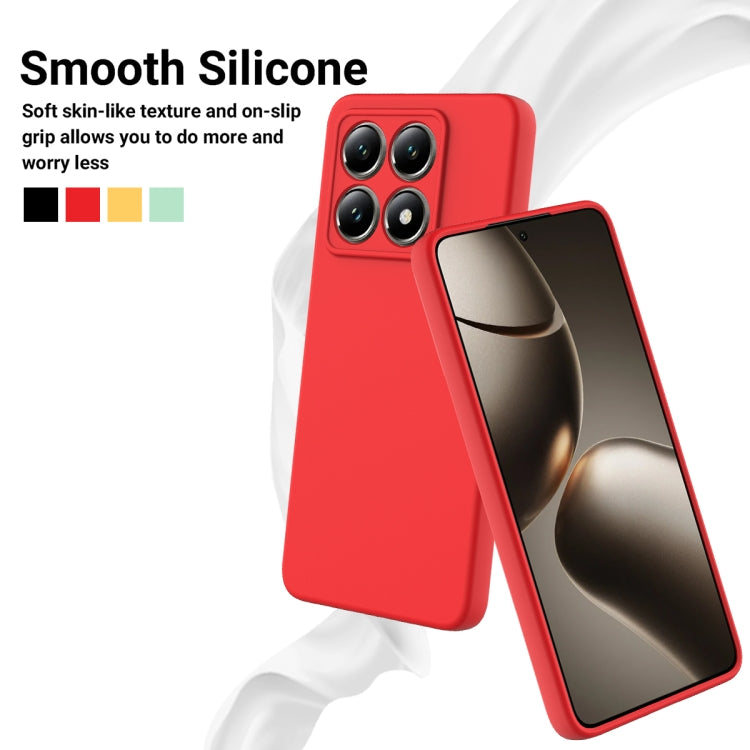 For Xiaomi 14T Pro Solid Color Liquid Silicone Dropproof Full Coverage Phone Case