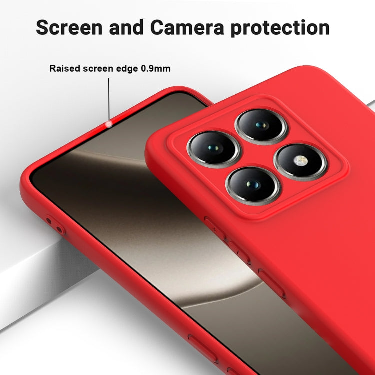 For Xiaomi 14T Pro Solid Color Liquid Silicone Dropproof Full Coverage Phone Case