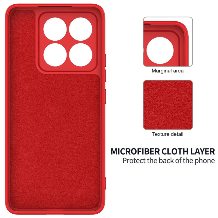 For Xiaomi 14T Pro Solid Color Liquid Silicone Dropproof Full Coverage Phone Case