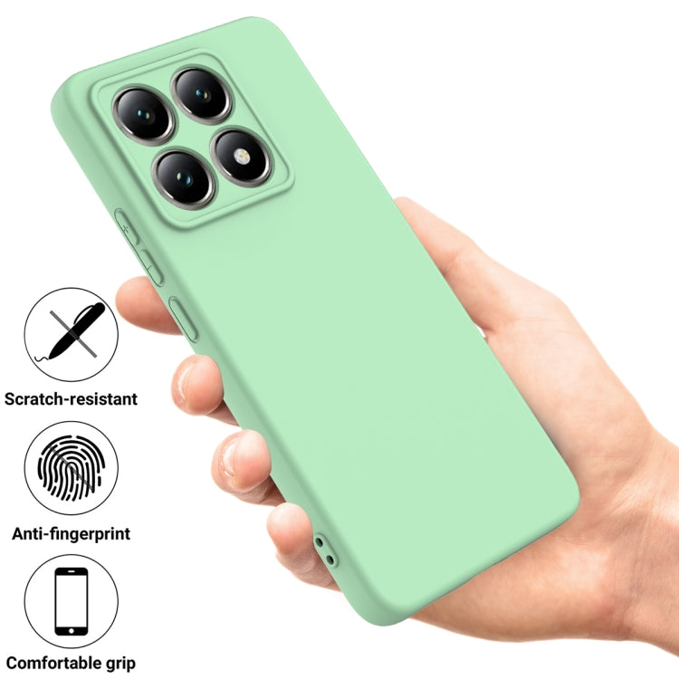 For Xiaomi 14T Pro Solid Color Liquid Silicone Dropproof Full Coverage Phone Case