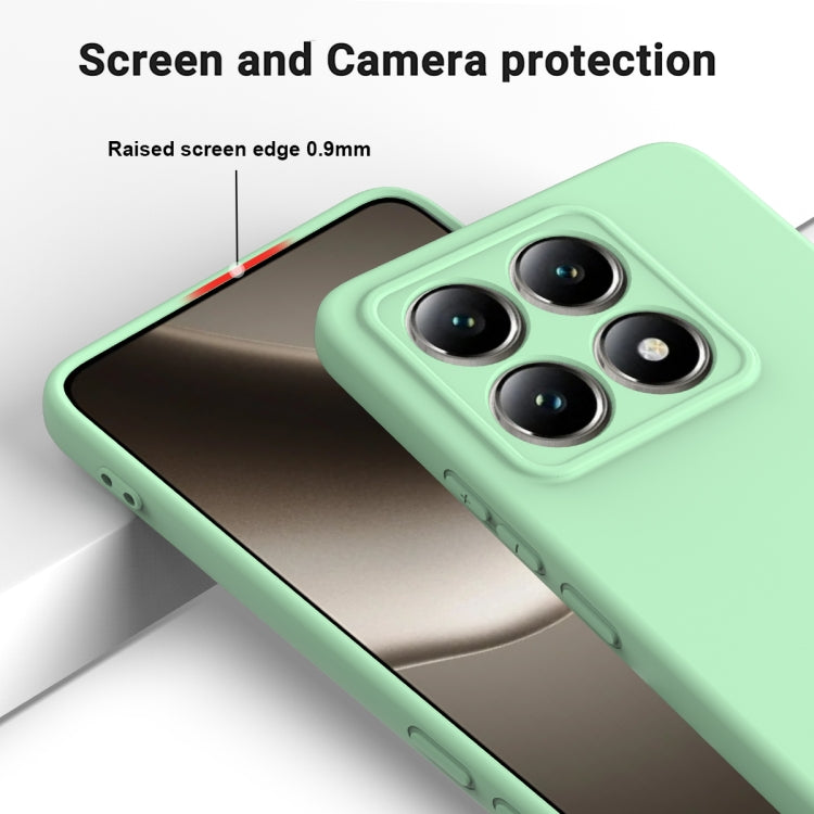 For Xiaomi 14T Pro Solid Color Liquid Silicone Dropproof Full Coverage Phone Case