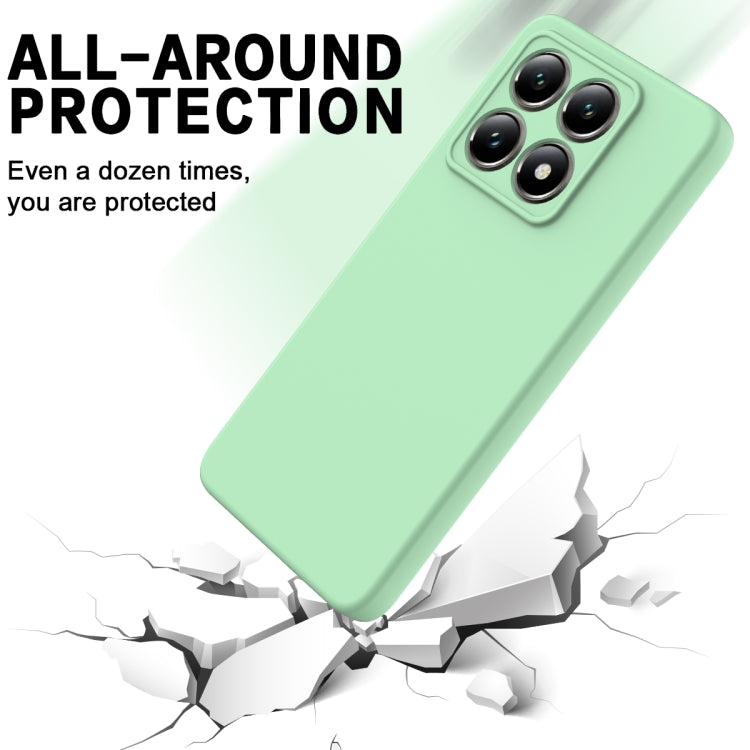 For Xiaomi 14T Pro Solid Color Liquid Silicone Dropproof Full Coverage Phone Case