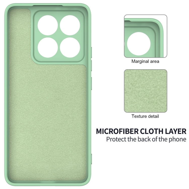 For Xiaomi 14T Pro Solid Color Liquid Silicone Dropproof Full Coverage Phone Case