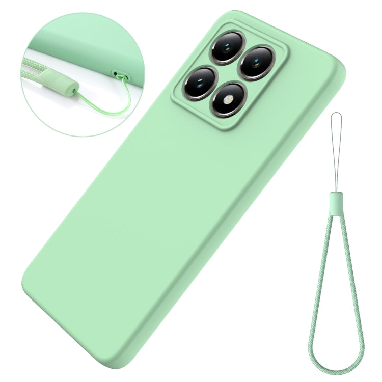 For Xiaomi 14T Pro Solid Color Liquid Silicone Dropproof Full Coverage Phone Case