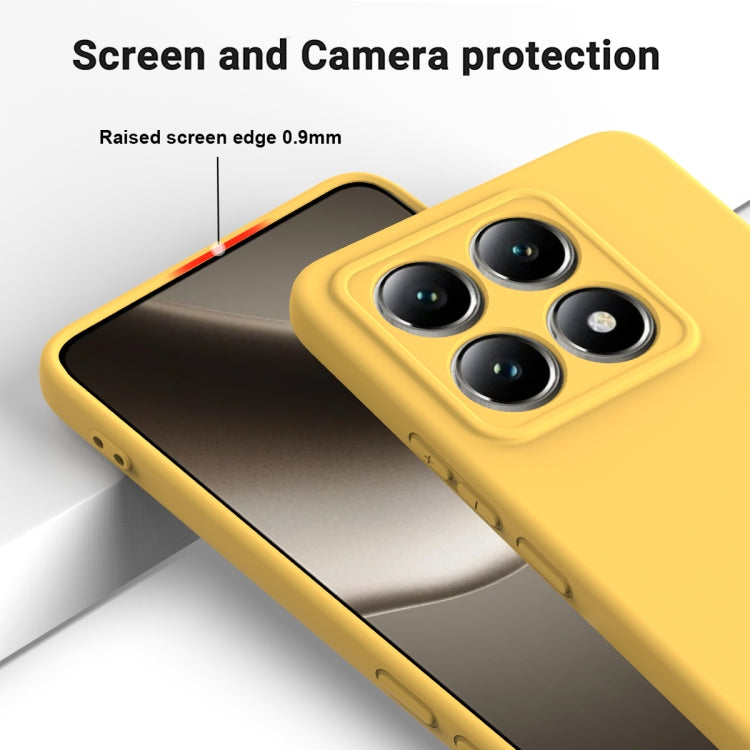 For Xiaomi 14T Pro Solid Color Liquid Silicone Dropproof Full Coverage Phone Case