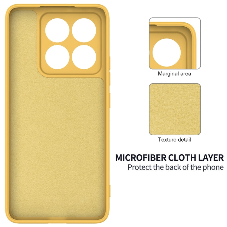 For Xiaomi 14T Pro Solid Color Liquid Silicone Dropproof Full Coverage Phone Case