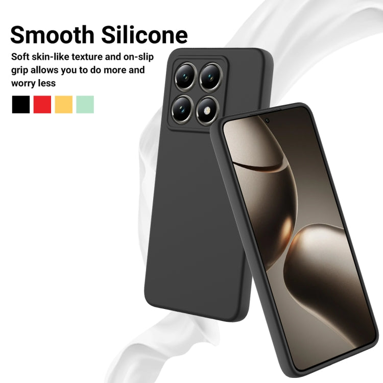 For Xiaomi 14T Pro Solid Color Liquid Silicone Dropproof Full Coverage Phone Case