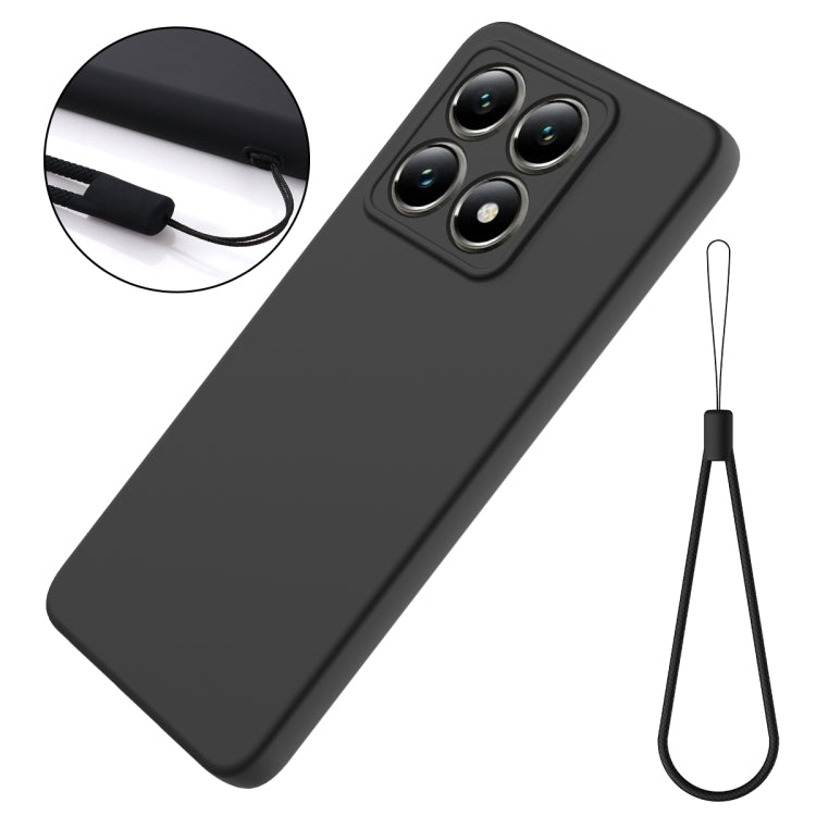 For Xiaomi 14T Pro Solid Color Liquid Silicone Dropproof Full Coverage Phone Case