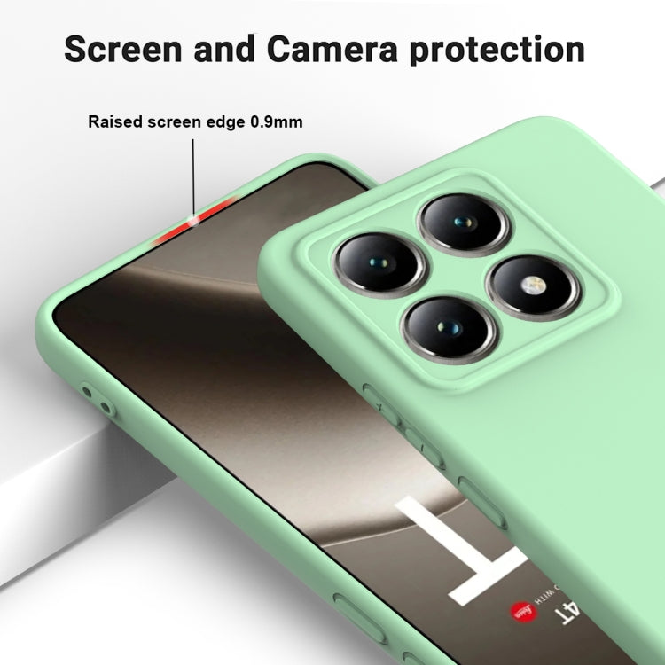 For Xiaomi 14T Solid Color Liquid Silicone Dropproof Full Coverage Phone Case