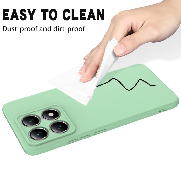 For Xiaomi 14T Solid Color Liquid Silicone Dropproof Full Coverage Phone Case