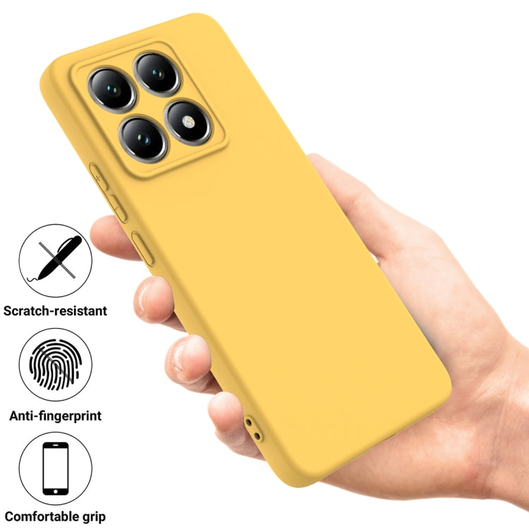 For Xiaomi 14T Solid Color Liquid Silicone Dropproof Full Coverage Phone Case