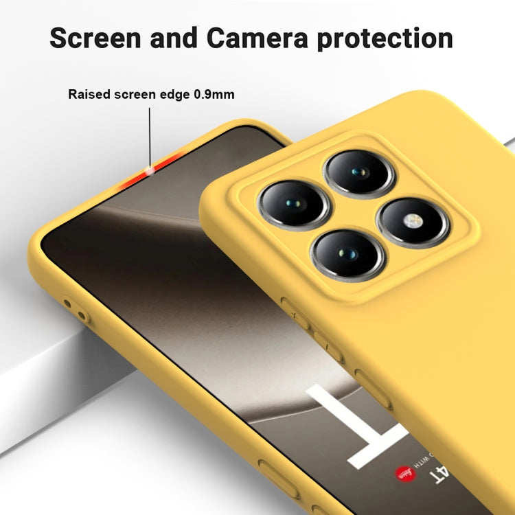 For Xiaomi 14T Solid Color Liquid Silicone Dropproof Full Coverage Phone Case