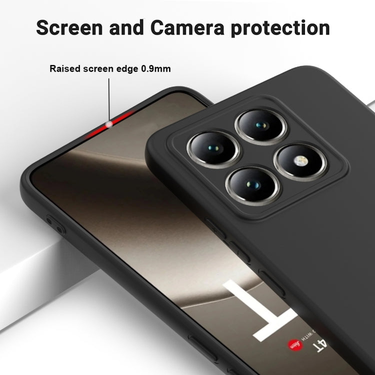 For Xiaomi 14T Solid Color Liquid Silicone Dropproof Full Coverage Phone Case
