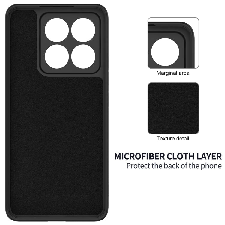 For Xiaomi 14T Solid Color Liquid Silicone Dropproof Full Coverage Phone Case