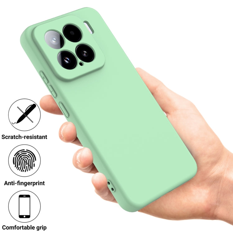 For Xiaomi 15 Solid Color Liquid Silicone Dropproof Full Coverage Phone Case