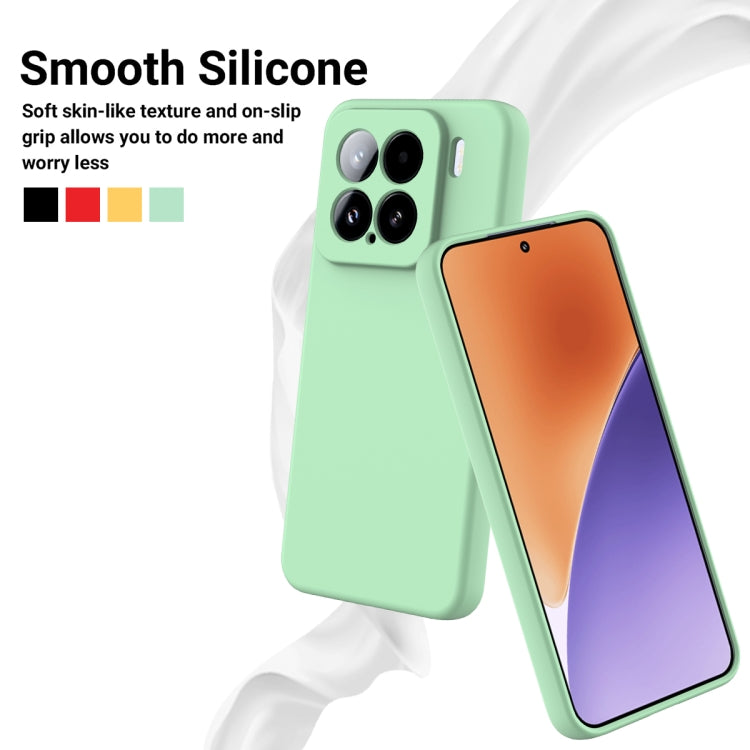 For Xiaomi 15 Solid Color Liquid Silicone Dropproof Full Coverage Phone Case