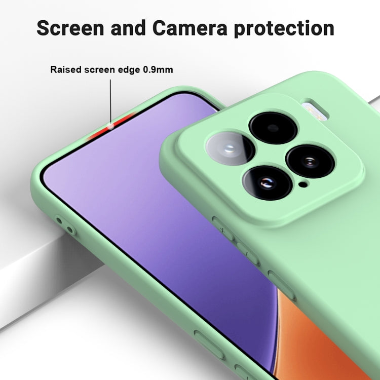 For Xiaomi 15 Solid Color Liquid Silicone Dropproof Full Coverage Phone Case