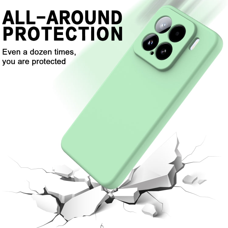 For Xiaomi 15 Solid Color Liquid Silicone Dropproof Full Coverage Phone Case