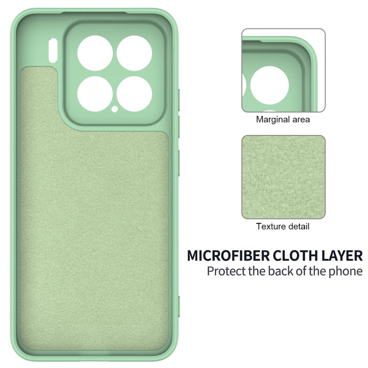 For Xiaomi 15 Solid Color Liquid Silicone Dropproof Full Coverage Phone Case