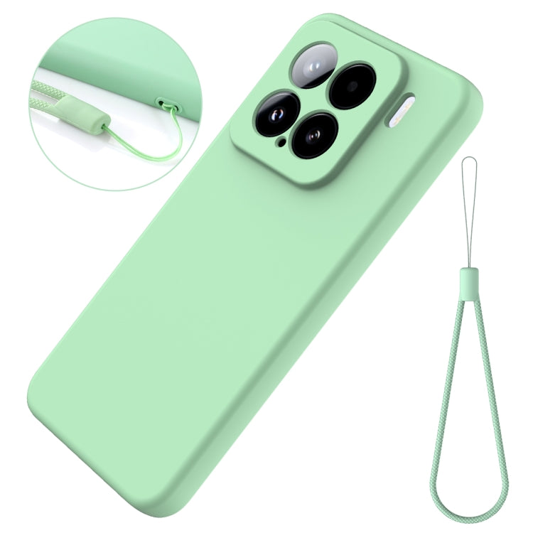 For Xiaomi 15 Solid Color Liquid Silicone Dropproof Full Coverage Phone Case