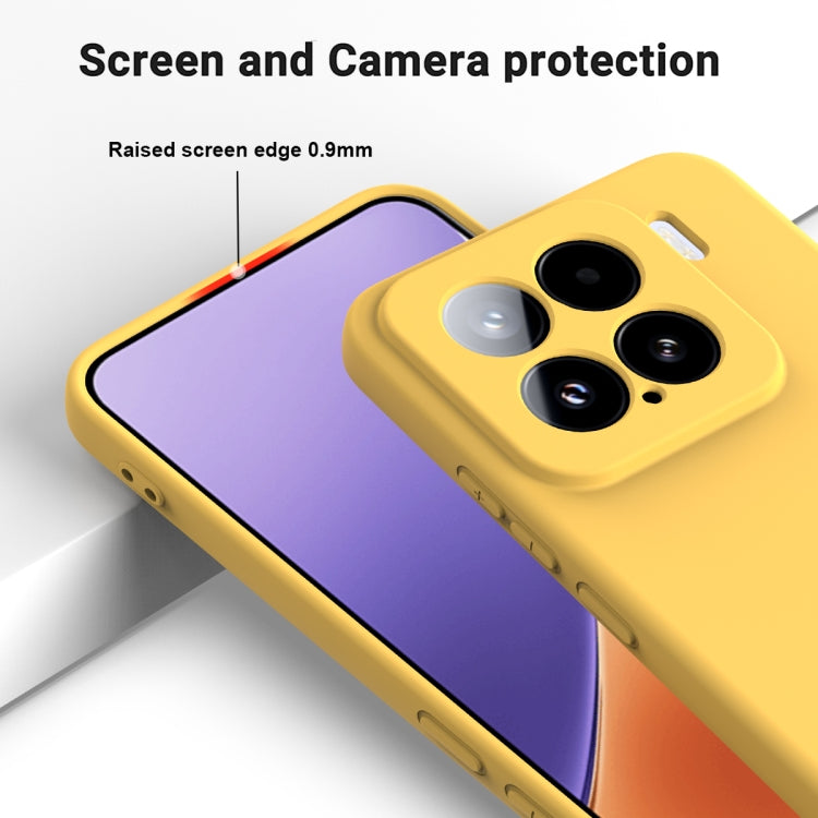 For Xiaomi 15 Solid Color Liquid Silicone Dropproof Full Coverage Phone Case