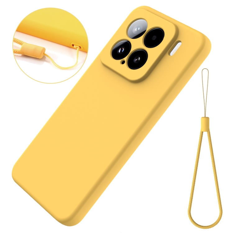 For Xiaomi 15 Solid Color Liquid Silicone Dropproof Full Coverage Phone Case