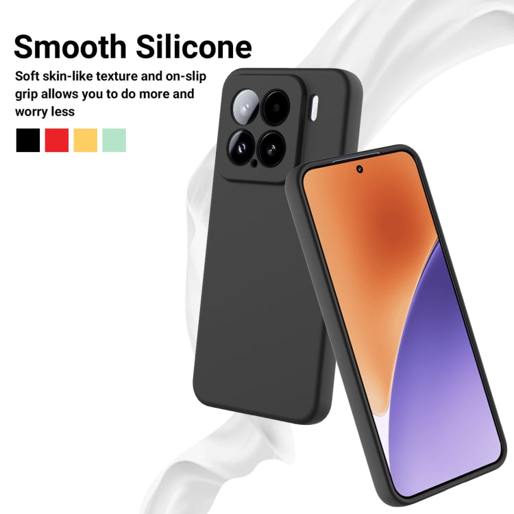 For Xiaomi 15 Solid Color Liquid Silicone Dropproof Full Coverage Phone Case