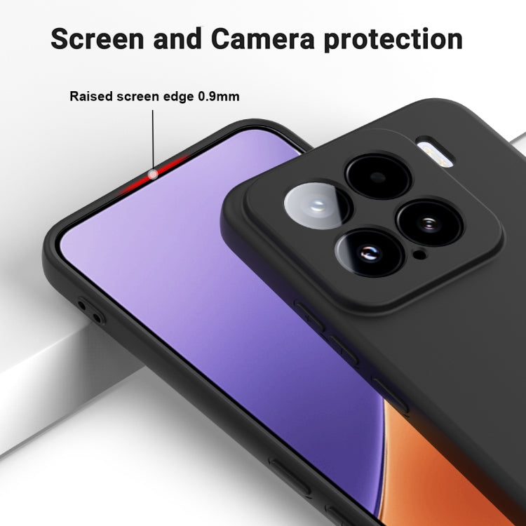 For Xiaomi 15 Solid Color Liquid Silicone Dropproof Full Coverage Phone Case