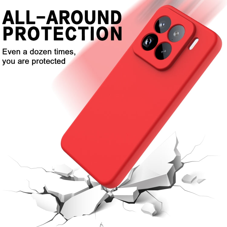 For Xiaomi 15 Pro Solid Color Liquid Silicone Dropproof Full Coverage Phone Case
