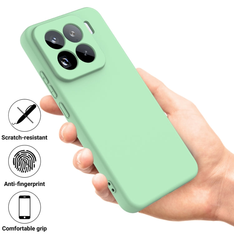 For Xiaomi 15 Pro Solid Color Liquid Silicone Dropproof Full Coverage Phone Case