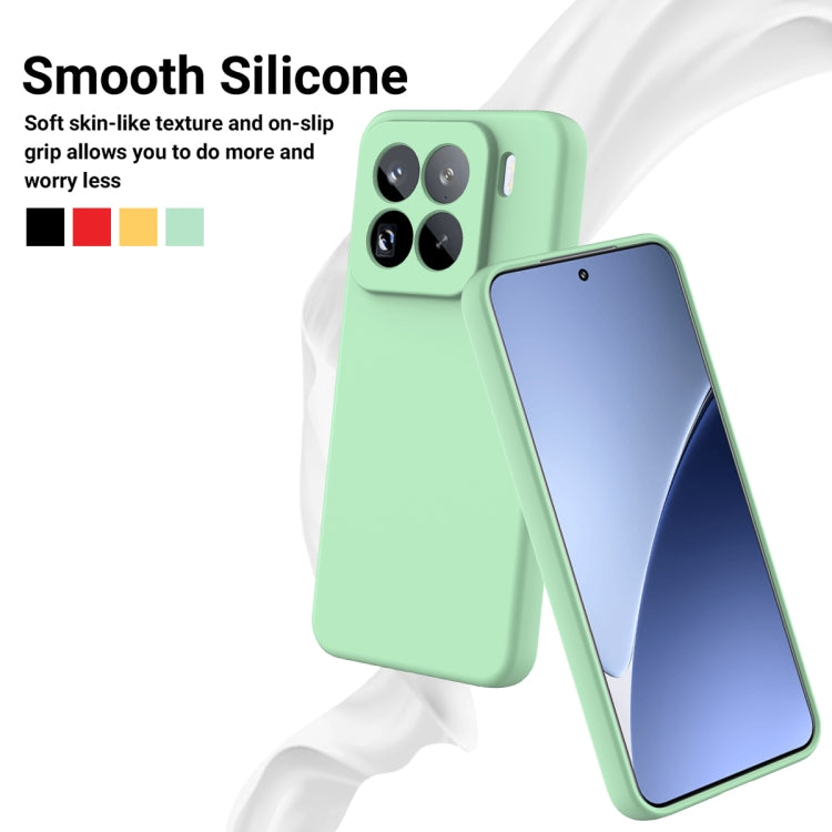For Xiaomi 15 Pro Solid Color Liquid Silicone Dropproof Full Coverage Phone Case