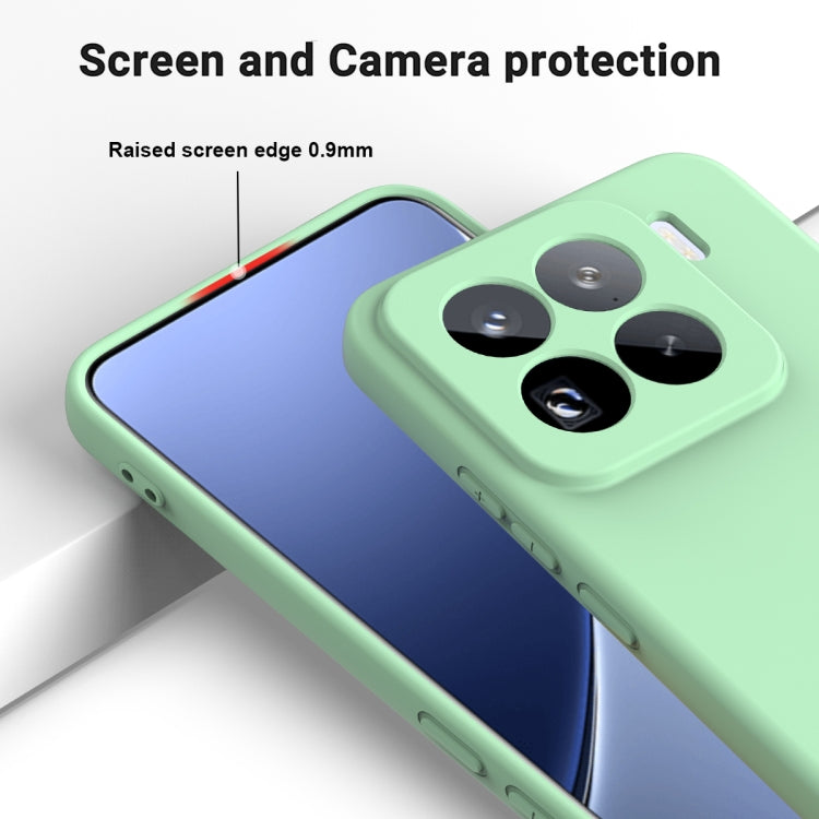 For Xiaomi 15 Pro Solid Color Liquid Silicone Dropproof Full Coverage Phone Case