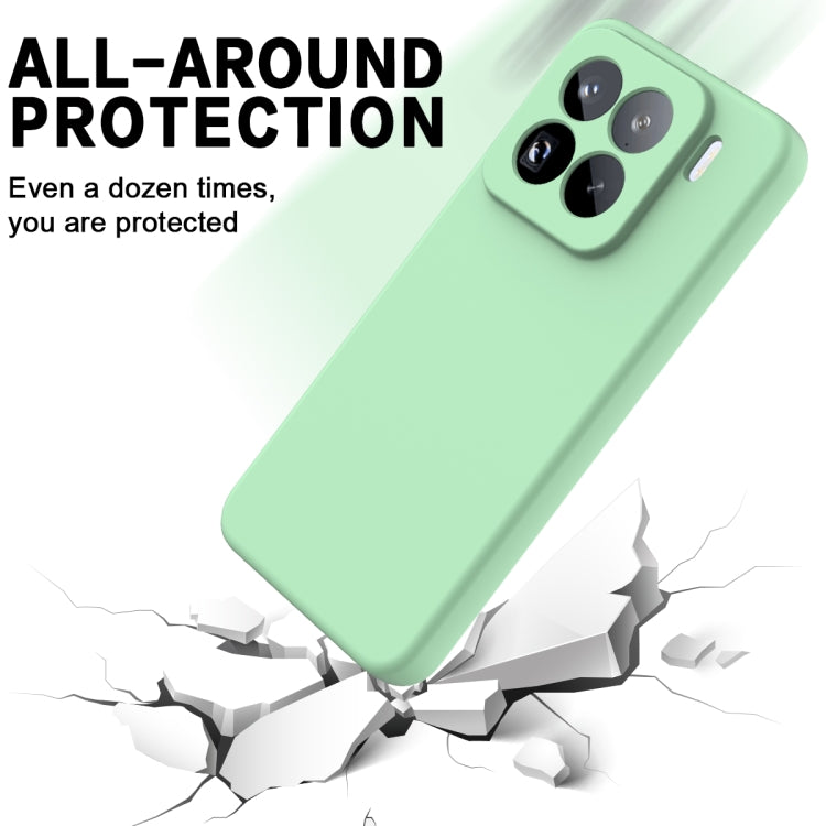 For Xiaomi 15 Pro Solid Color Liquid Silicone Dropproof Full Coverage Phone Case